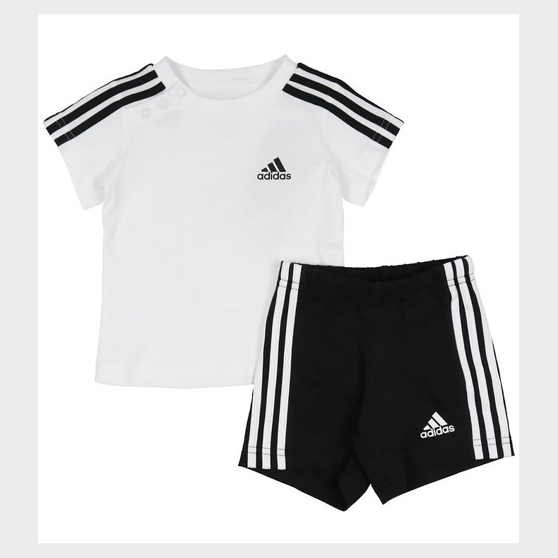 adidas Performance St - T-shirt/Shorts - Hvid/Sort