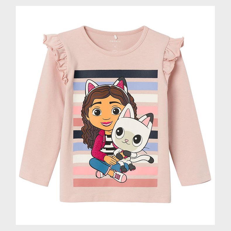 Name It Bluse - NmfDira Gabby - Sepia Rose m. Glimmer