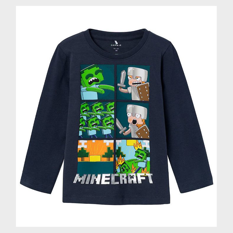 Name It Bluse - NmmDorano Minecraft - India Ink