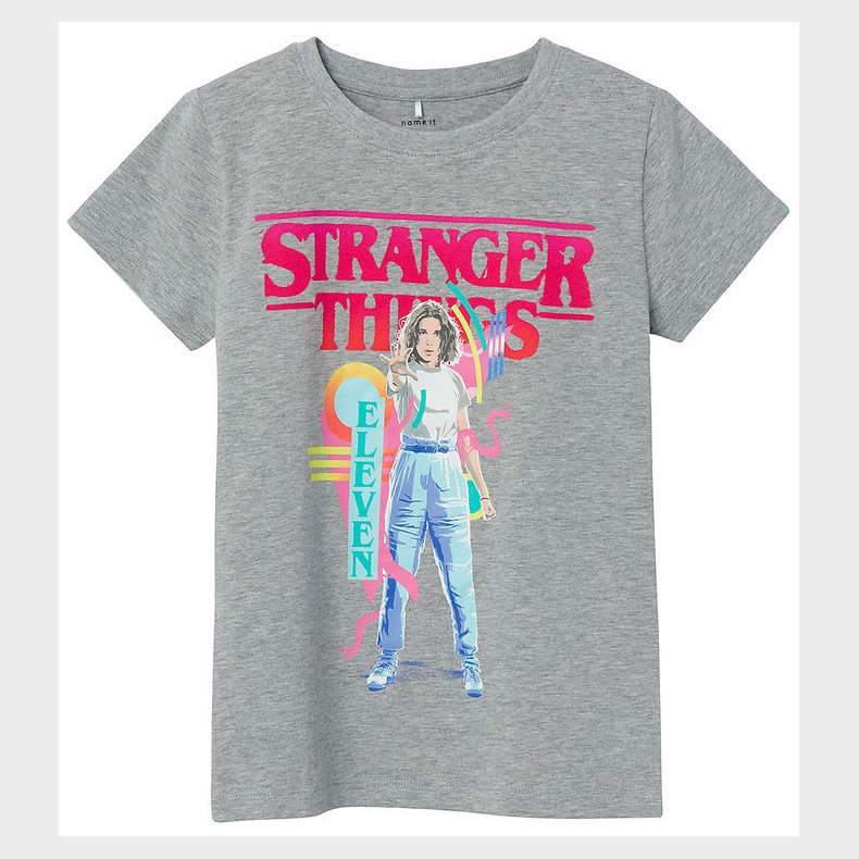 Name It T-shirt - NkfDunna Strangerthings - Grey Melange
