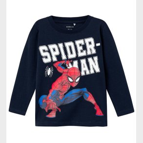 Name It Bluse - NmmNaza Spiderman - Noos - Dark Sapphire