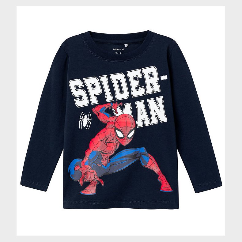 Name It Bluse - NmmNaza Spiderman - Noos - Dark Sapphire