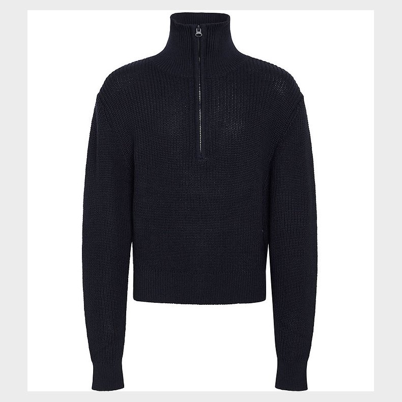 Grunt Bluse - Strik - Rie - Navy