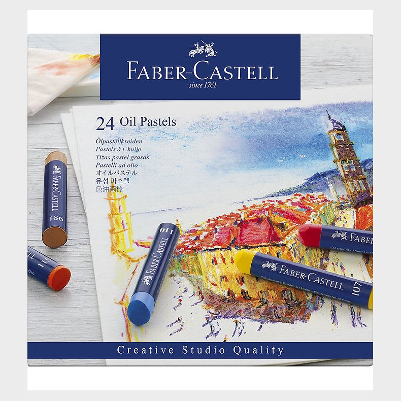 Faber-Castell Fedtfarver - 24 stk