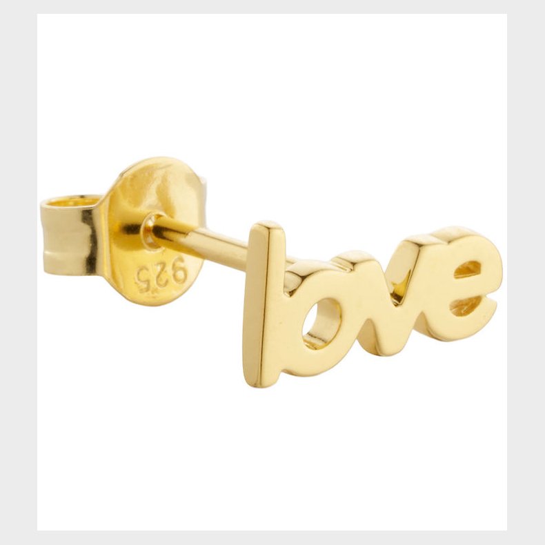Design Letters rering - 1 stk. - LOVE - 18K Guldbelagt