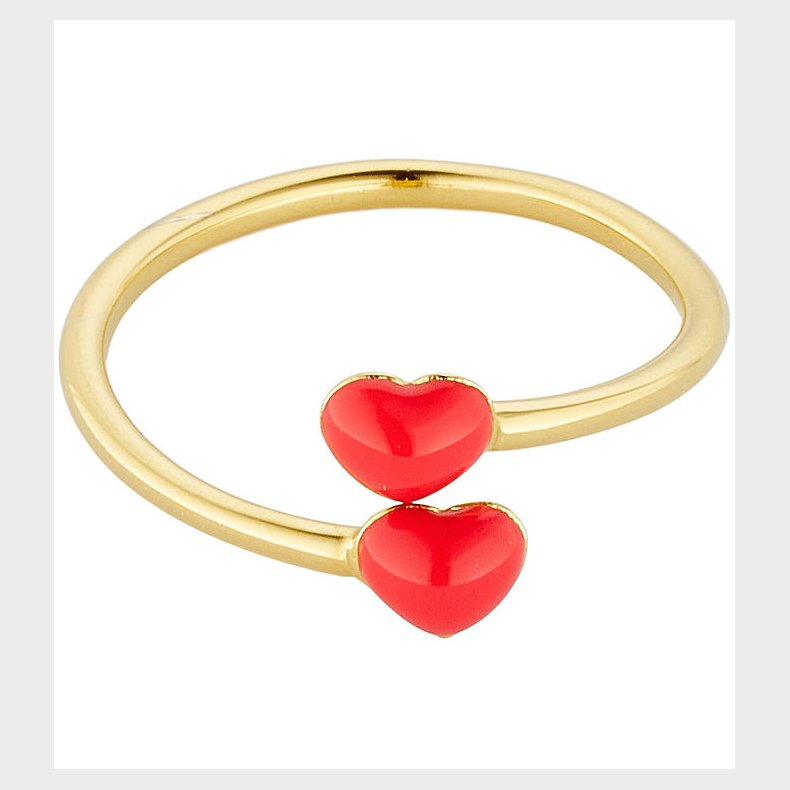 Design Letters Ring - Little Big Love - 18K Guldbelagt