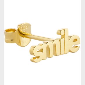 Design Letters rering - 1 stk. - SMILE - 18K Guldbelagt