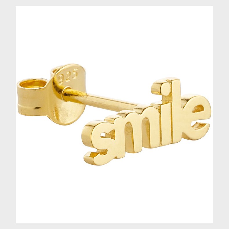 Design Letters rering - 1 stk. - SMILE - 18K Guldbelagt