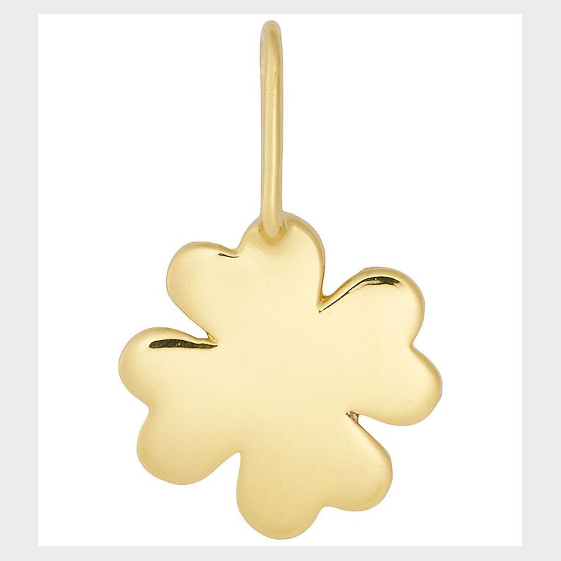 Design Letters Vedhng Til Halskde - Firklver - 18K Guldbelagt