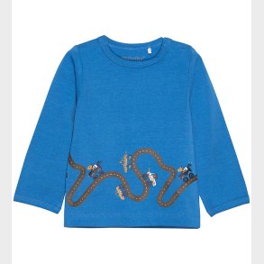 Minymo Bluse - Vallarta Blue m. Vejbane