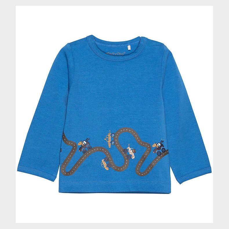 Minymo Bluse - Vallarta Blue m. Vejbane