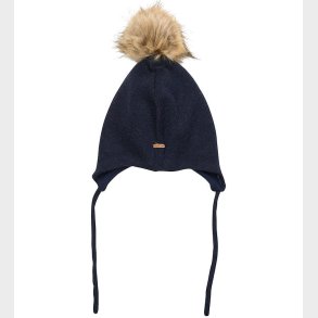 Minymo Hue - Uld/Bomuld - Parisian Night m. Imiteret Pels