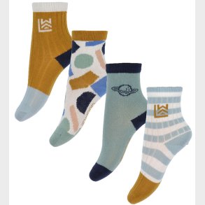 Liewood Strmper - Silas - 4-pak - Planet Mix