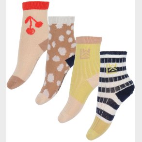 Liewood Strmper - Silas - 4-pak - Cherries Multi Mix