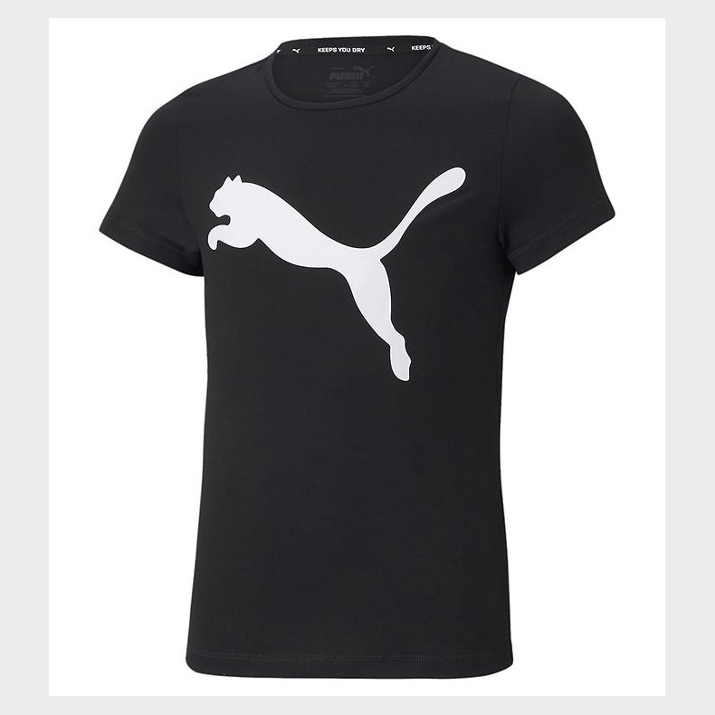 Puma T-Shirt - ACTIVE Tee - Sort m. Print