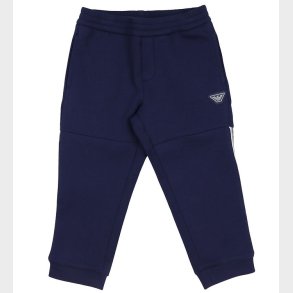 Emporio Armani Bukser - Black Iris m. Logostribe