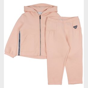 Emporio Armani Cardigan/Bukser - Rosa m. Logostribe