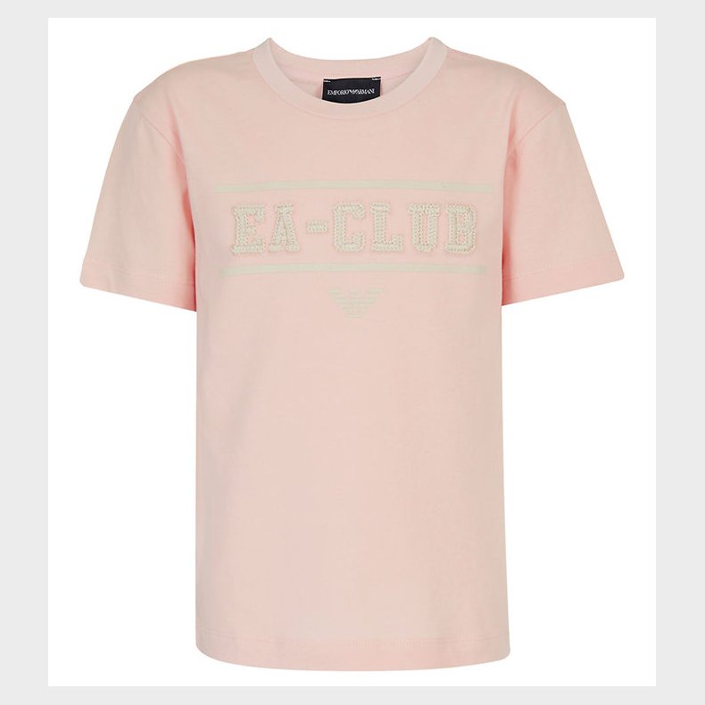Emporio Armani T-shirt - Rosa m. Hvid