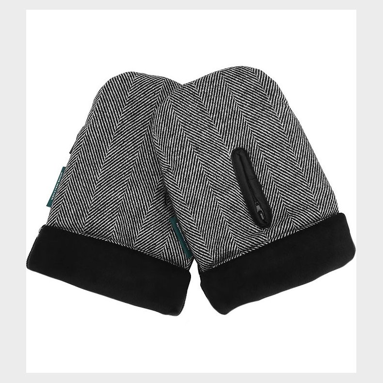 KongWalther Barnevognshandsker - sterbro - Black Tweed