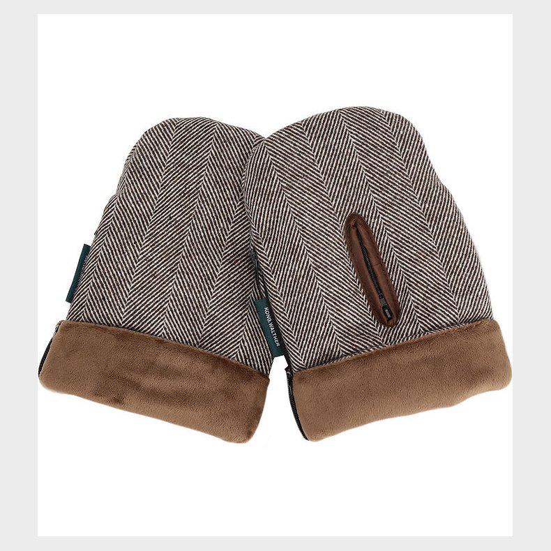 KongWalther Barnevognshandsker - sterbro - Brown Tweed