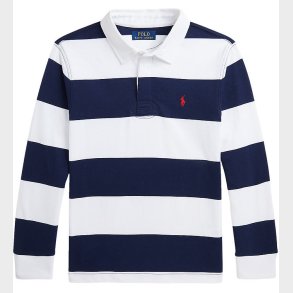 Polo Ralph Lauren Polobluse - C Core - Navy/Hvidstribet