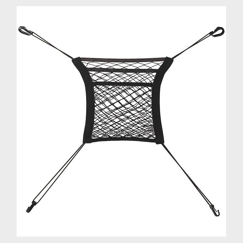 Dooky Organizer Til Bilsde - 28x28 cm - Sort