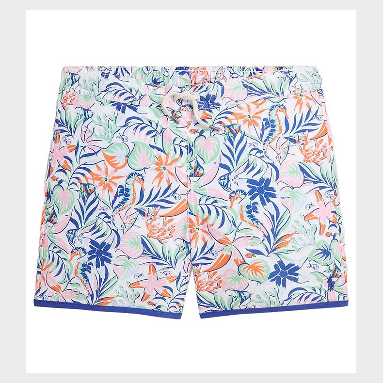 Polo Ralph Lauren Badeshorts - Briggs - Hvid m. Bl/Grn/Orange/