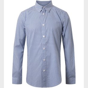 Hound Skjorte - Hvid/Bl� m. Sole