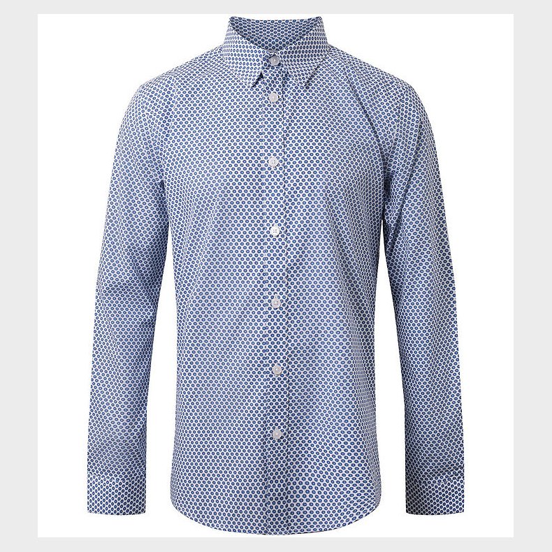 Hound Skjorte - Hvid/Bl� m. Sole