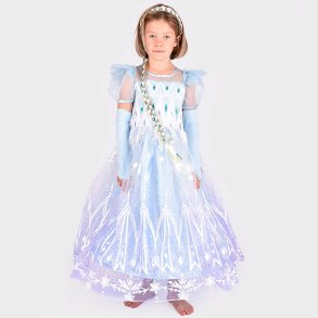 Den Goda Fen Udkl�dning - Prinsesse Kjole - Frost