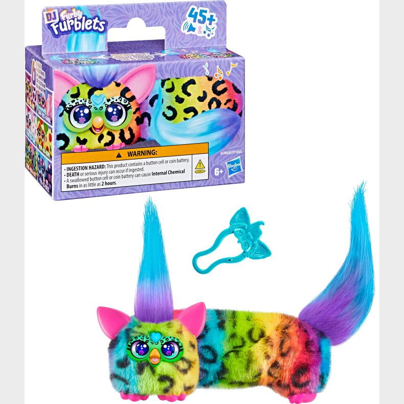 Furby Dj Furblet Interaktiv Bamse Rain Bow