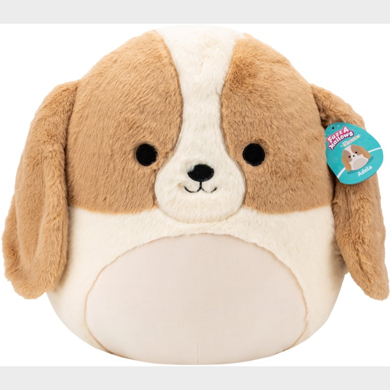 Squishmallows Fuzz A Mallows Bamse Adela Basset 40 cm