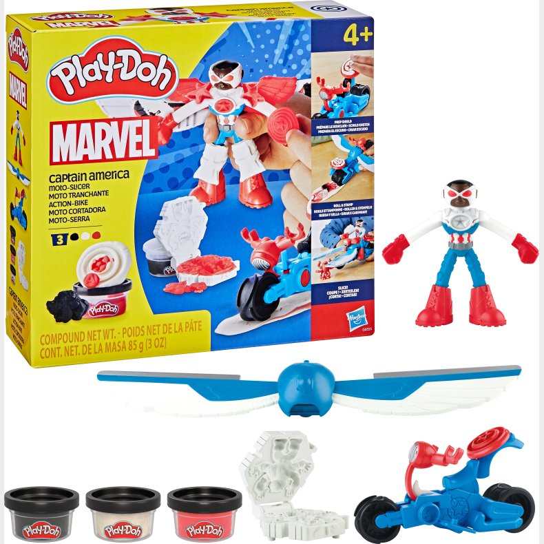 Play-Doh Captain America Legest Moto-Slicer