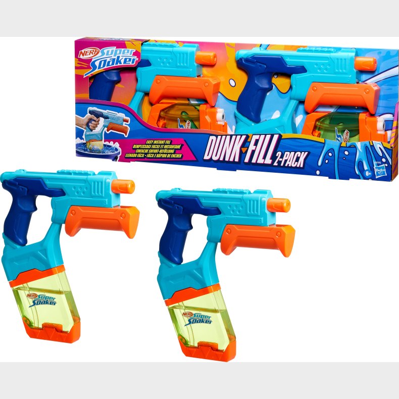 Nerf Super Soaker Vandpistol Dunk Fill 2-pak