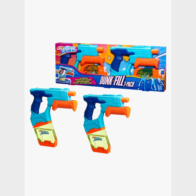 Nerf Super Soaker Vandpistol Dunk Fill 2-pak