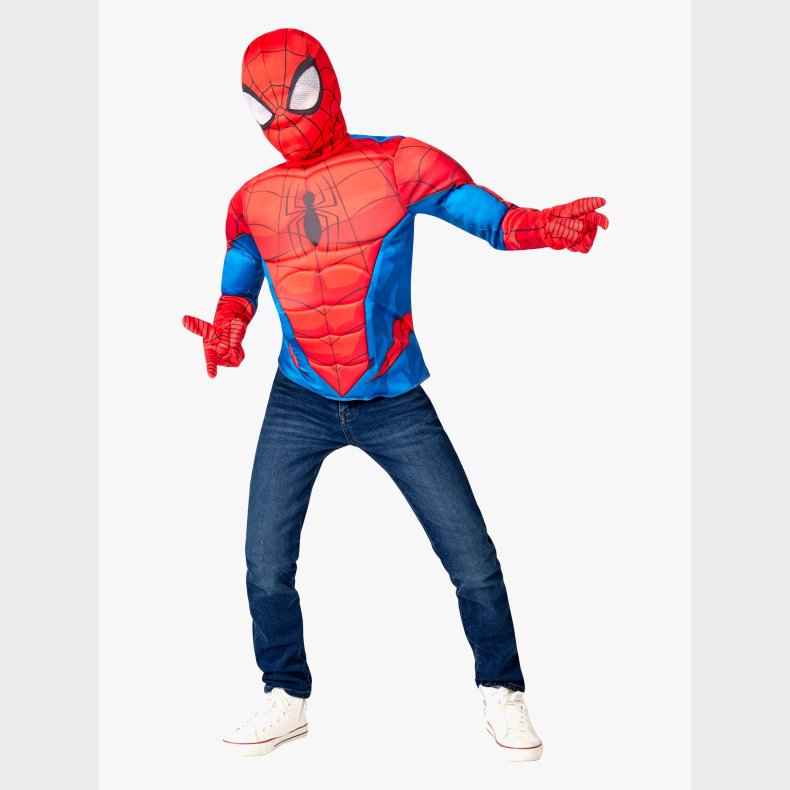 Marvel Spider-Man Kostume Overdel med Maske