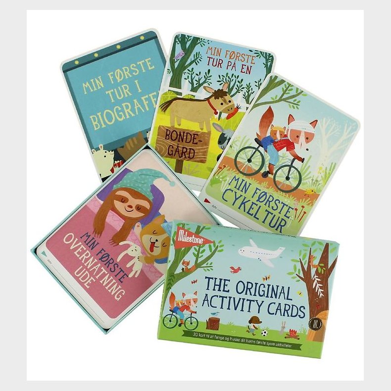 Milestone Aktivitetskort - 30 stk - Dansk