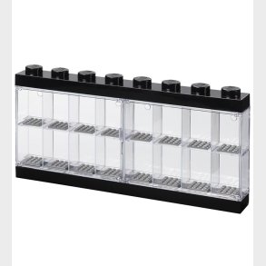 LEGO® Storage Minifigur Display - 16 rum - 38 cm - Sort