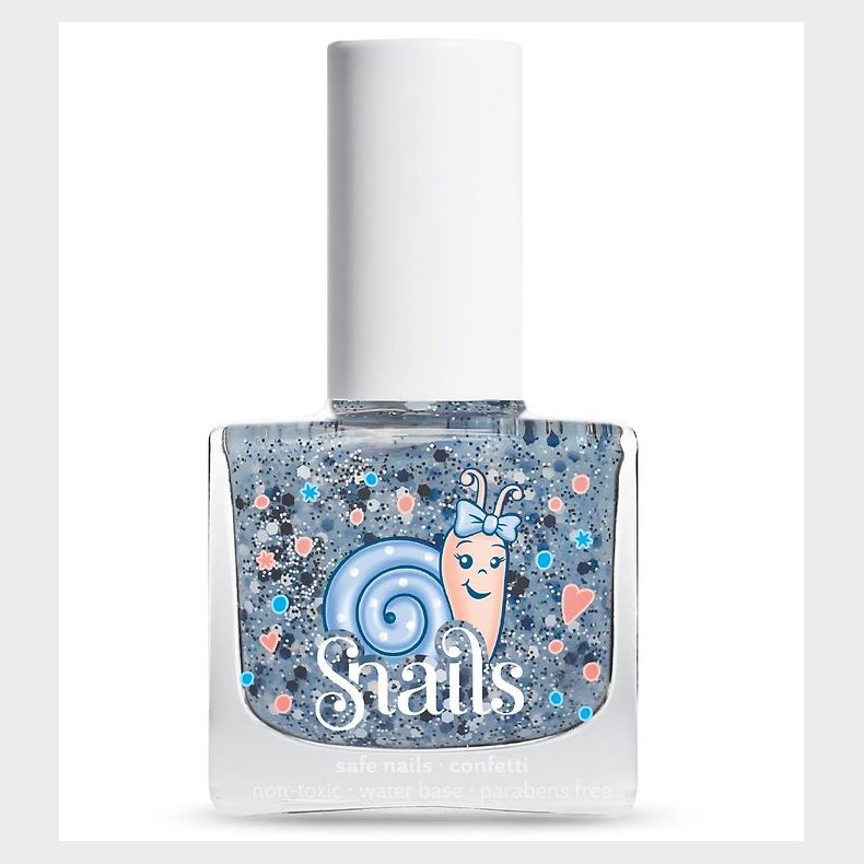 Snails Neglelak - Snails Confetti - Lysebl Glimmer Mix