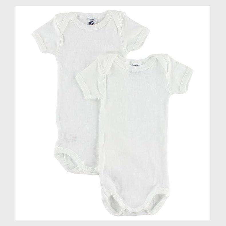 Petit Bateau Body - 2-pak - K/ - Hvid