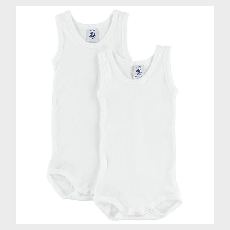 Petit Bateau Body - 2-pak - U/ - Hvid