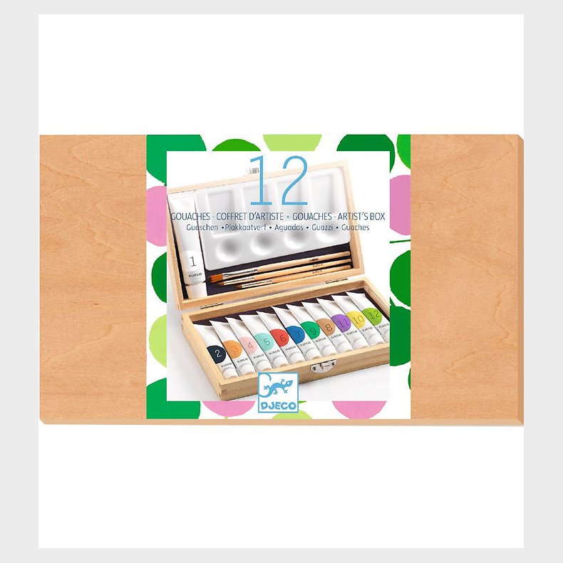 Djeco Malings�t - 12 Farver - Artist's Box