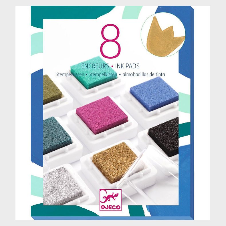 Djeco - 8 Stempelpuder - Chic