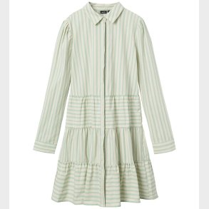 LMTD Kjole - NlfTipsy - Turtledove/Crme De Menthe Stripes