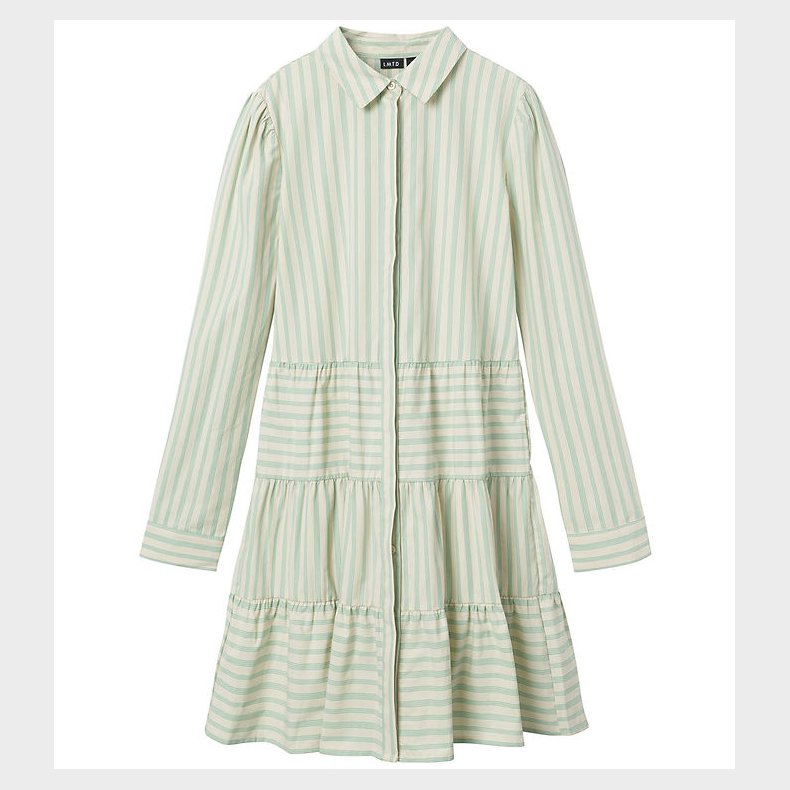 LMTD Kjole - NlfTipsy - Turtledove/Crme De Menthe Stripes
