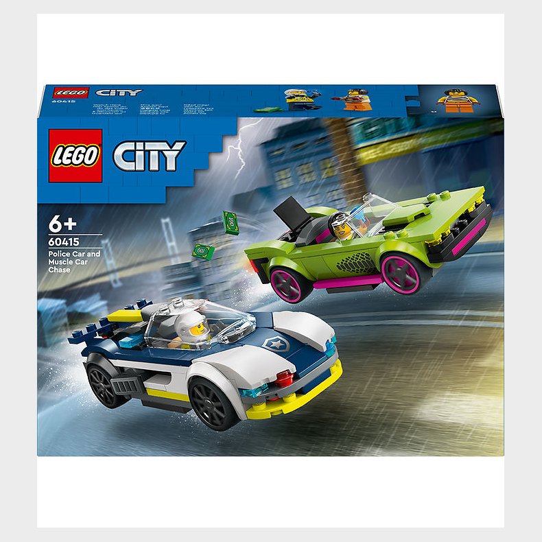 LEGO® City - Biljagt Med Politi Og Muskelbil 60415 - 213 Dele