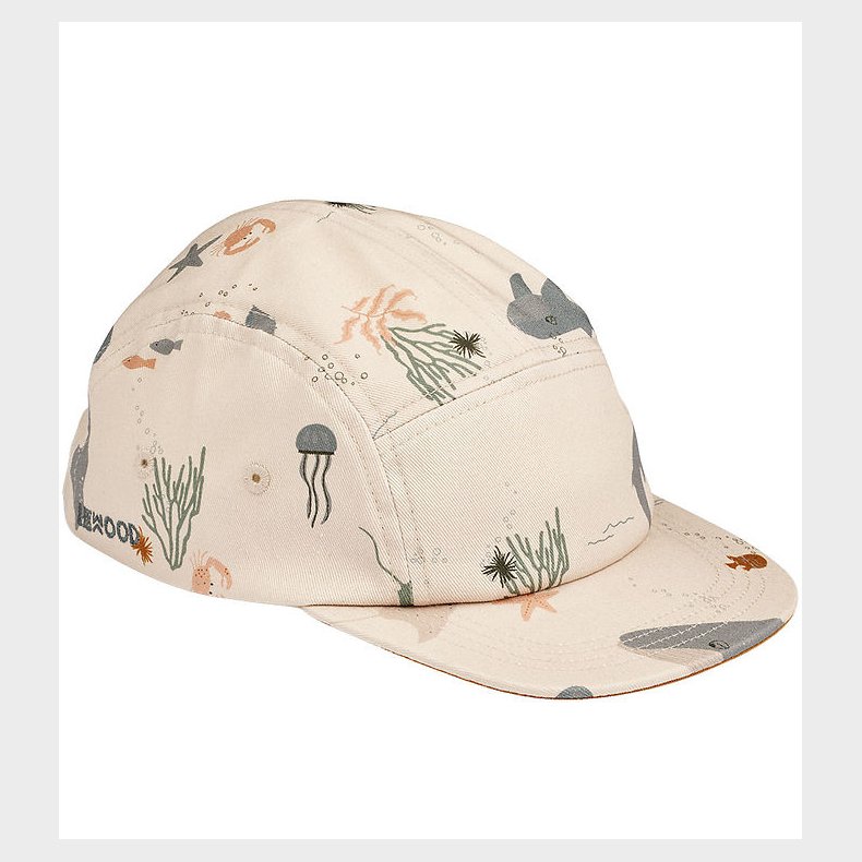 Liewood Kasket - Rory Printed Cap - Sea Creature/Sandy