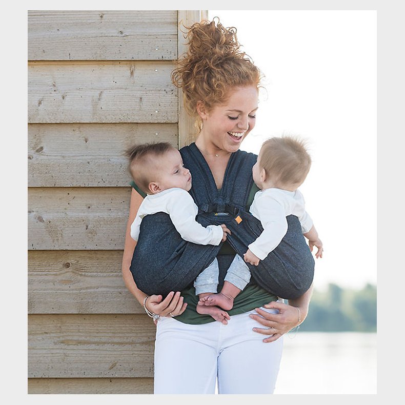 Mini Monkey Slynge til Tvillinger - Sort