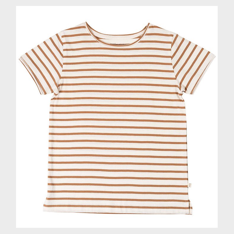 Minimalisma T-shirt - Lin - Bronze Stripes