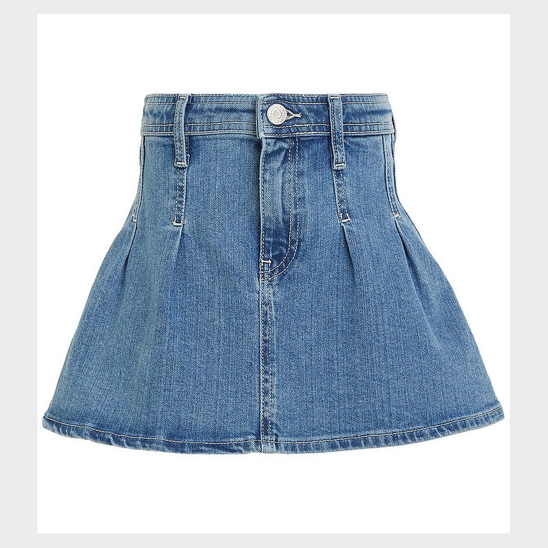 Tommy Hilfiger Nederdel - Pleated Denim - Rivendelmid